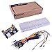 kuman Solderless Breadboard 830 MB-102 Tie Points, Jump Wires 65pcs, 3.3V 5V Power Supply Module, Electronic Learning Kit Compatible with Arduino K3