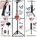 Hantun Selfie Stick Tripod, 3 in 1 Extendable Bluetooth Selfie Stick with Wireless Remote Shutter and Fill Light for iPhone Xs/Xs Max/XR/X/8, Galaxy S10/9/8/Note, Google Pixel and All Andriod Phones