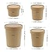 Royal 8/12 Ounce Kraft Vented Paper Food Container Lids, Package of 25