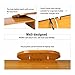 Ufine Bamboo Monitor Stand Riser Adjustable Length Angle for 3 Monitors Dual Triple Computer Screen Raiser PC Laptop Holder Desktop Organizer for Home Dorm Office, Space Saving (42-50 Inch)