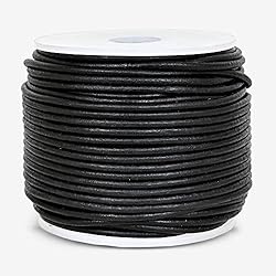 GENIQUE Real/Genuine Round Leather String Cord for