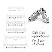 No Tie Shoelace for Kids and Adults with Free Tool, KeyWants Elastic Silicone Shoes Laces Fit for Sneaker, Casual Shoes (Kids, 3 Pairs)