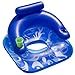 Sun Searcher Aqua-Cliner Lazy Lounger Inflatable Pool Float with Cup Holders, Blue, Adult (950438)