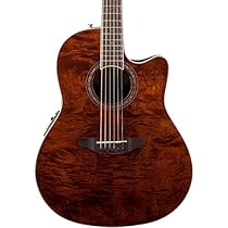 Ovation CS24P-NBM Acoustic-Electric Guitar Nutmeg, Burled Maple
