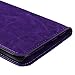S7 Edge Case,Samsung Galaxy S7 Edge Case - Mavis's Diary 3D Handmade Wallet Case Bling Crystal PU Leather Sparkly Diamond Pearls Glitter Wooden Love Heart with Tower Tassel Pendant (Purple)