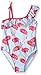 Gymboree Girls' Big Blue Flamingo Print One-Shoulder Swimsuit