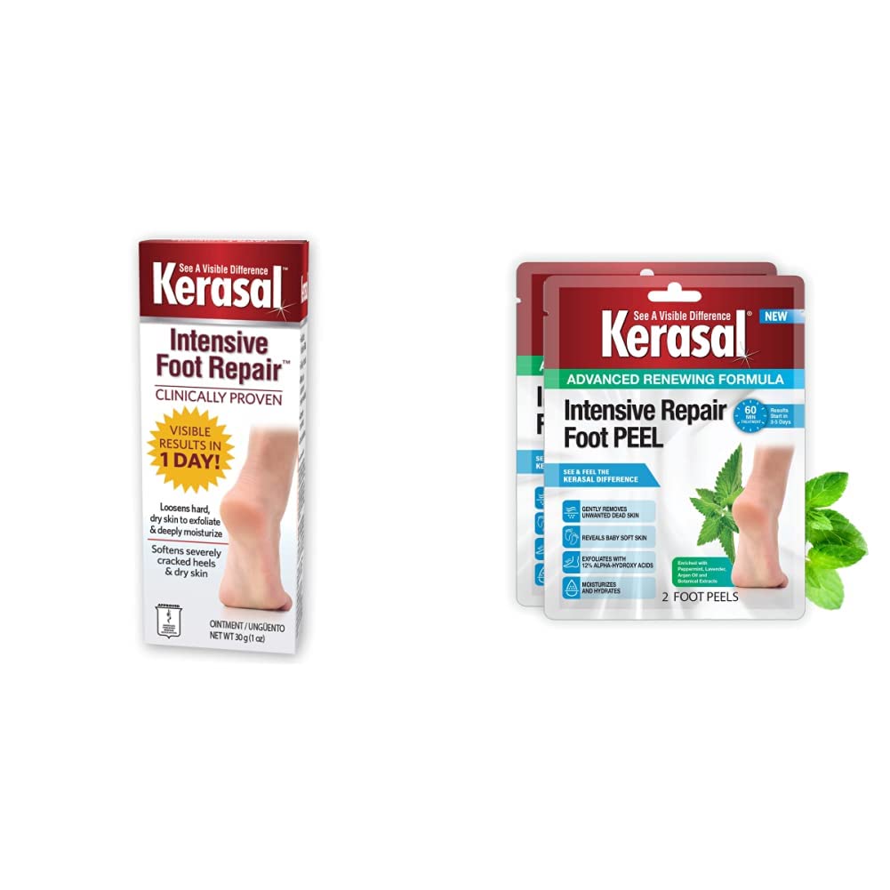 Kerasal Intensive Foot Repair, Skin Healing Ointment for Cracked