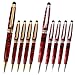Legacy Woodturning, European Touch Pen Kit - Gold & Silver Variety, 10 Pack, Includes 5 Gold, 5 Chrome