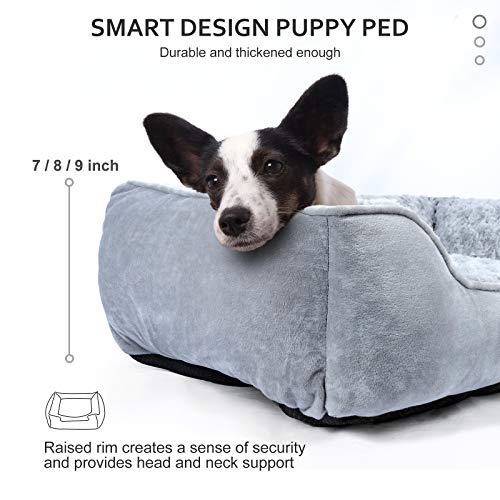 SIWA MARY Rectangle Dog Bed Machine Washable Pet Bed, Soft and Thickened Enough Breathable Dog