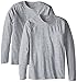 Hanes Men's Long-Sleeve Premium T-Shirt (Pack of 2), Light Steel, Medium