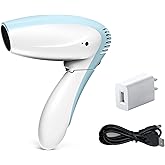 Cordless Hair Dryer - Only Cold Wind Battery Operated Hair Dryer - Rechargeable Portable Hairdryer for Indoor, Outdoor, Camping, Tourism