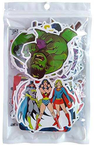 Superhero Stickers Pack 100 Pcs, Marvel Avengers Legends Vinyl Waterproof Decals for Laptops Hydro Flasks Water Bottle Skateboard Snowboard Helmet Bicycle Car Bumper, Gift for Teens Adults Friends - Thumbnail 2