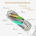 NANMING Certified Lightning Cable for iPhone Charger Cord, 3pcs Nylon Braided iPhone USB Cable 3/6/10 Feet, Apple iPhone X/8/8 Plus/7/7 Plus/6/6S Charge Cable Syncing Data Cable