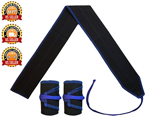 Wrist Wraps-Crossfit Strength Wraps-WOD Weightlifting Wrist wraps Straps Gym Training support,Workout-Powerlifting-Bodybuilding-Women & Men-One Size Fits All- ONE PAIR