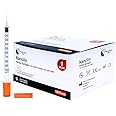 Nanolin Insulin Syringes U-100 1 mL 30G Disposable Sterile Diabetic Syringe Pack – Single Use Syringes with Clear Markings fo