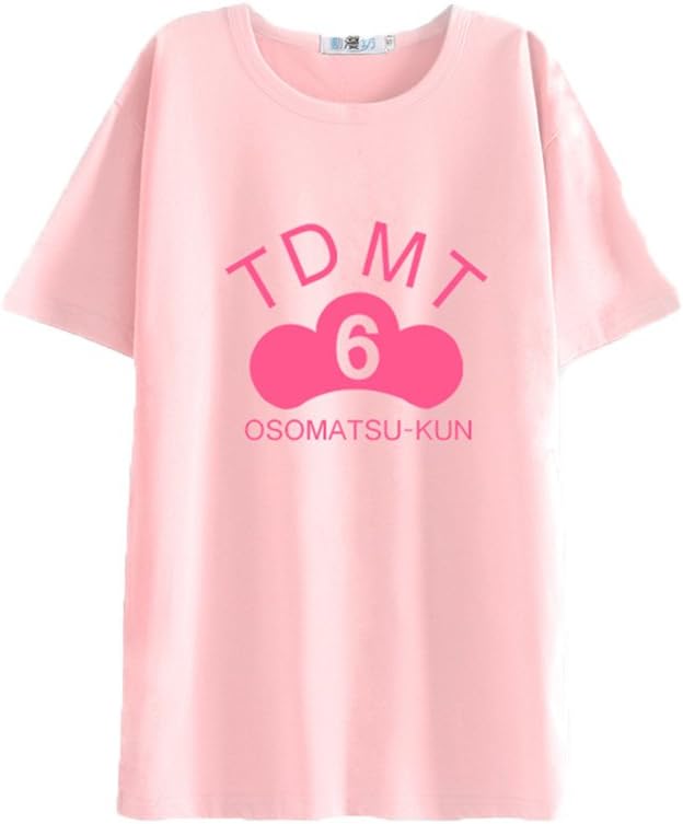 Japanese Manga Anime Six Same Face Mr.Osomatsu San Cotton T-shirt Short Sleeve 6 Colors (US size XS= Asia size M, TODOMATSU)