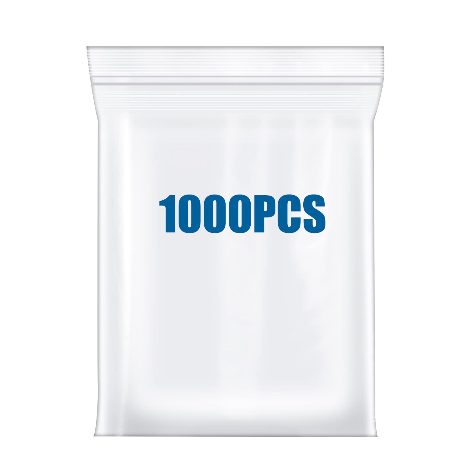 Photo 1 of 1000PCS 1"x1" Small Plastic Bags 2.4 Mil Clear Zip Resealable Lock Baggies Thick For Packaging Pill Jewelry Bag Durable