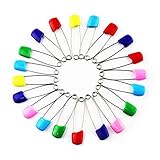 GoodLucky365 20pc Assorted Color Baby Child Infant Kids Cloth Diaper Nappy Pins Safety Safe Hold Clip Locking Cloth Size L