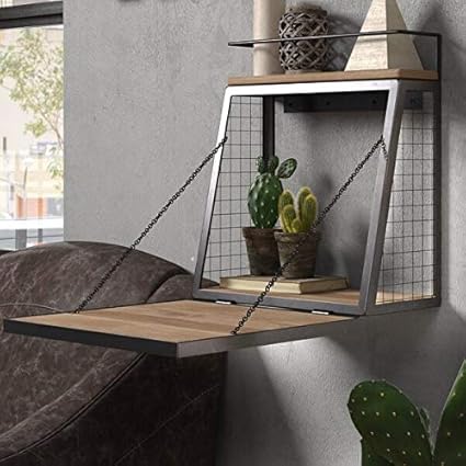 INDIAN DECOR. 29250 Bar Floating Shelf (Black)