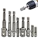 8Pcs Socket Adapter Impact/Extension Set,1/4