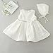 Baby Girl Dress Christening Baptism Gowns Christmas Formal Dress, White, 6M