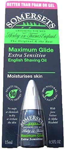 Somersets Extra Sensitive Shaving Oil, 15ml Bottles (2 Pack) by Somersets