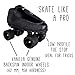 VNLA Junior Stealth Jam Skates for Men and Women - Indoor Unisex Roller Skates