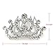 Elesa Miracle 12pc Girl Hair Accessories Rhinestone Tiara Crown Hair Comb Value Set, Princess Flower Girl Wedding Party Favor Hair Jewelry