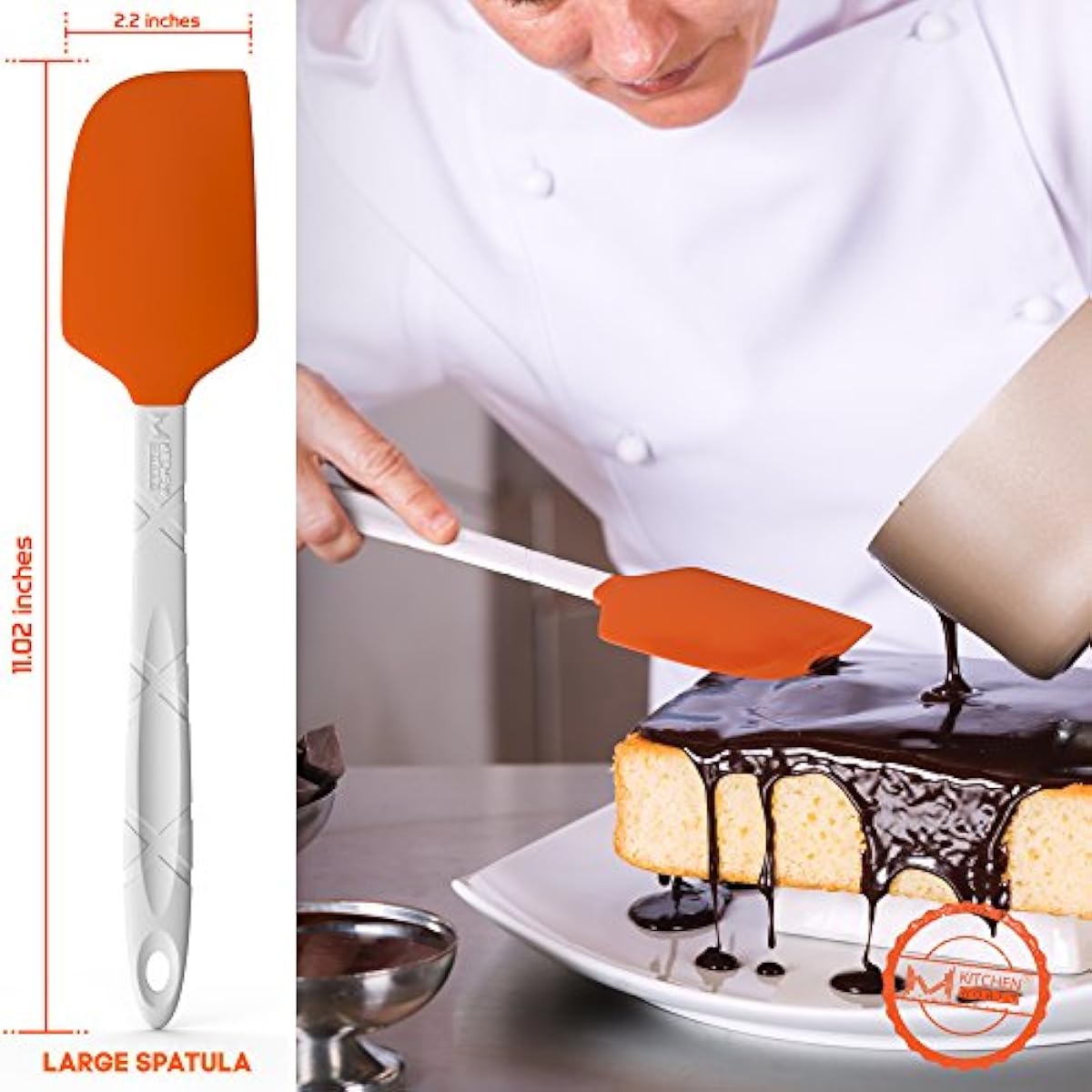 Spatulas Set Heat Resistant Silicone Rubber Spatula Kitchen Utensils