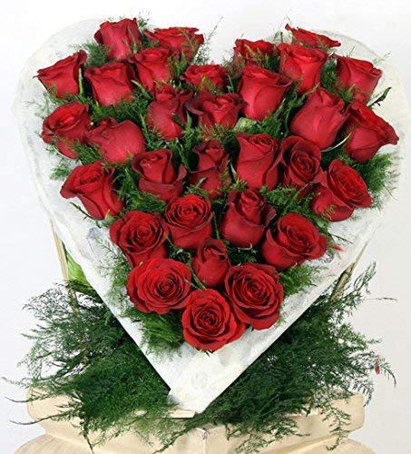 Buy Romanticvibes Flowers Bouquet Fresh Roses I Valentine Gift For Girlfriend I Valentine Gift For Boyfriend I Gift For Girls I Wedding Gift For Couples 125 Fresh And Real Red Roses Online