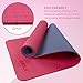 Vanerdun Yoga Mat – High-Density Non-Slip Yoga Mat, TPE Material is Environmentally Friendly and Highly Elastic,Workout Mat for All Type of Yoga, Pilates and Fitness(1/4 inch)(Red/Dark Grey)thumb 4
