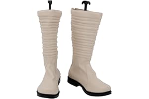 Forwacos Adult Anakin Skywalker Cosplay Boots Men Luke Skywalker Shoes Jedi Uniform for Halloween