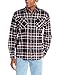 Wrangler Authentics Men's Long Sleeve Flannel Shirt, Caviar, Medium