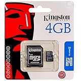 Bargains Depot® Products - Genuine Kingston 4 GB 4gb (4 Gigabyte) Class 4 MicroSDHC / SD HC Micro Secure Digital High Capacity Flash Memory Card SDC4/4GB for ZTE Cell phone / Tablet Compatible : Amigo, Avail, Blade, Blade II, Chorus, Era, FTV Phone, Kis, Libra, Light Tab 2 V9A, Light Tab V9C, Memo, Mimosa X, N280, N290, Nova 3.5, Nova 4, Optik, PF112 HD, Racer II, Rio, Sage, Score, Score M, Skate, Skate Acqua , Style Q, U900, V821, V875, V880E, V9, V9+, Warp, X990D - Bargains Depot®
