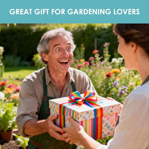 7PC Gardening Tool Set, Gardening Kit Garden Bag with Heavy Duty Holding Bag, Garden Hand Tool Set, Gardening Gifts for Women and Men