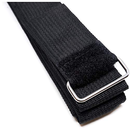 Heavy Duty Cinch Straps with Stainless Steel Metal Buckle, Reusable