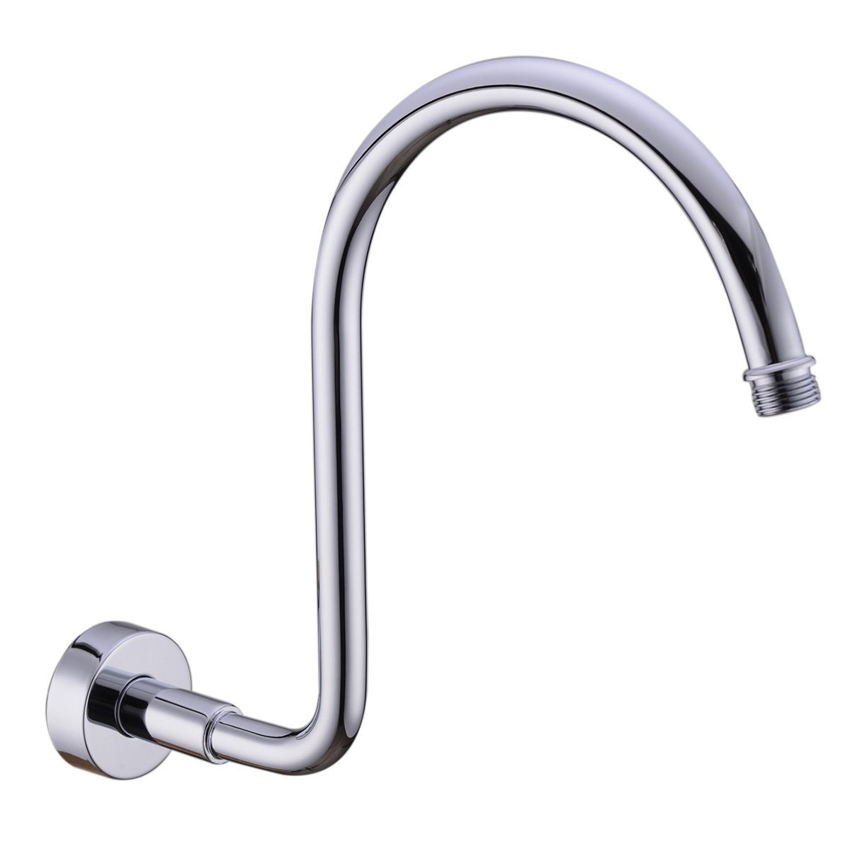 HANEBATH Brass GOOSENECK Extension Shower Arm with Flange, Polished