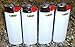 Lot of 4 Bic White Classic Full Size Lighters New