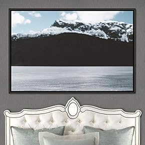 signwin Framed Canvas Wall Art Calming Waters Aerial...