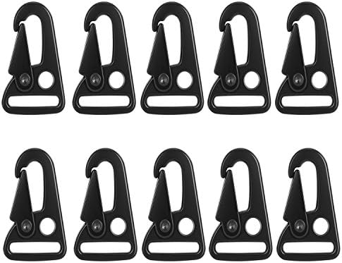 ETopLike HK Style 1" Sling Clips Spring Snap Hooks - Pack of 10