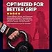 B2FIT PRO Crossfit Gloves with Wrist Support - Ventilated Weight Lifting Gloves with Genuine Leather Palm for Strong Grip - Gym Gloves for Men & Women - Ideal for Weightlifting Workout (Black, S)