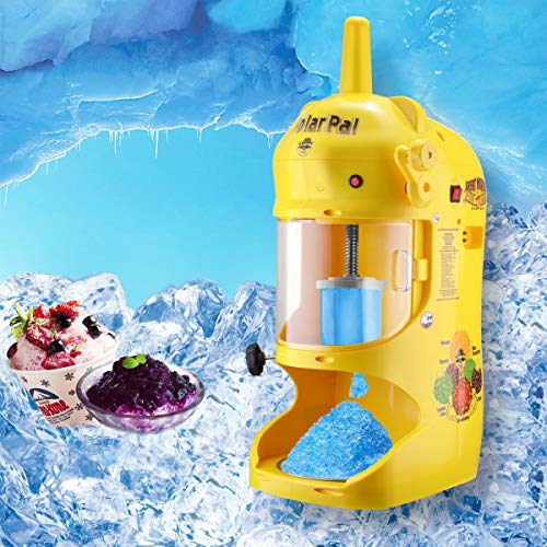 Great Northern 83-NA6066 Northern Yellow Hawaiian Shaver | 120V Electric Snow Cone Machine | Professional Polar Pal Ice Crusher Model with Safety Shield,