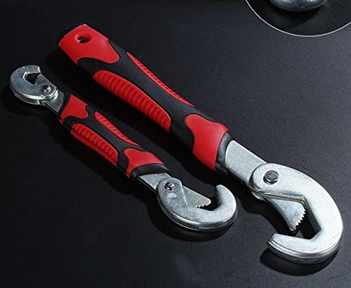 Drillzone 2Pcs Multi-function Universal Quick Snap N Grip Adjustable Wrench Spanner Set