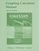 Graphing Calculator Manual for Calculus and Its Applications
