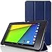 MoKo Case Compatible with Google Nexus 7 2013 FHD 2nd Gen - Ultra Slim Lightweight Smart-Shell Stand Cover Case with Auto Wake/Sleep Fit Google Nexus 2 7.0 Inch 2013 Gen. Android 4.3 Tablet, Indigo