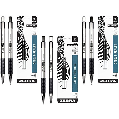 image for Zebra Technologies Zebra F-301 Ballpoint Stainless Steel Retractable P