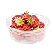 40 Food Containers with Easy Open, Leakproof Lids - 8oz Deli Cups | Microwave & Freezer Safe | Plastic Meal Storage by Prep Naturals