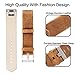 Fitbit Charge 2 Bands, Mkeke Premium Vintage Genuine Leather Replacement Wristbands Adjustable Sport Strap for Fitbit Charge 2 Smartwatch Fitness Wristband(Black/Brown)