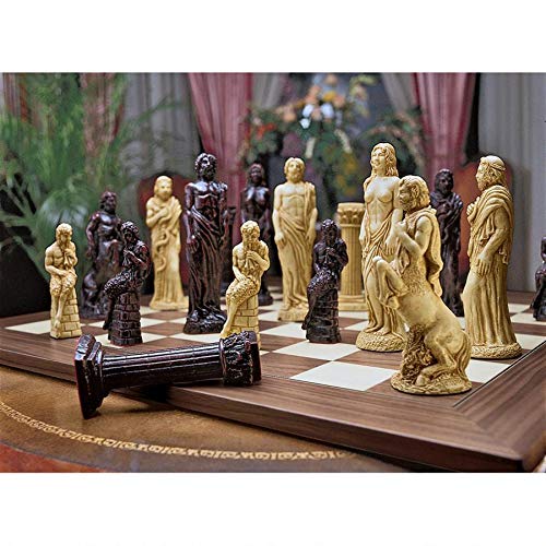 image for Design Toscano Gods of Greek Mythology Complete Chess Set, 6 Inch, 16 