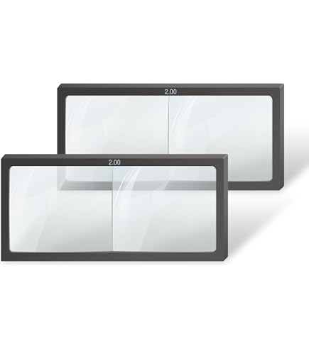 2-Pack Magnification Welding Lens 2.0x - 2x4.25 Inch, Polycarbonate, Fits Most Welding Helmets (Cheater Lens)
